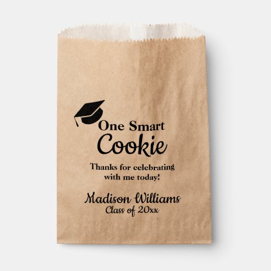 Afstuderen één slim koekje om te gaan behandelen bedankzakje (Voorkant)