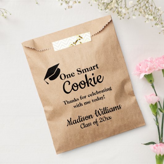 Afstuderen één slim koekje om te gaan behandelen bedankzakje (Gezegeld)