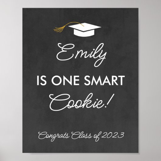 Afstuderen Één Slim Teken van de Douane van het Ko Poster (Voorkant)