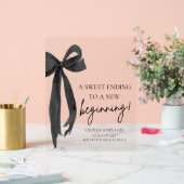 Afstuderen een zoet einde aan een nieuw begin acryl bord (Huwelijk)