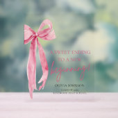 Afstuderen een zoet einde aan een nieuw begin acryl bord (Neutraal)