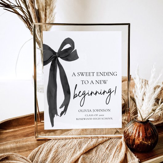 Afstuderen een zoet einde aan een nieuw begin poster