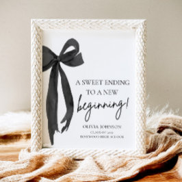 Afstuderen een zoet einde aan een nieuw begin poster