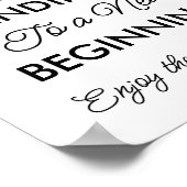 Afstuderen Een zoete eindigende nieuwe begin-Snoep Poster (Hoek)