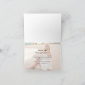 Afstuderen Eenvoudig bedankt minimalistische drie  Kaart (Binnen)