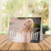 Afstuderen Eenvoudig bedankt minimalistische drie  Kaart