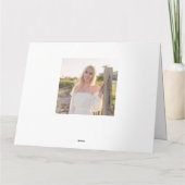 Afstuderen Eenvoudig bedankt minimalistische drie  Kaart (Achterkant)