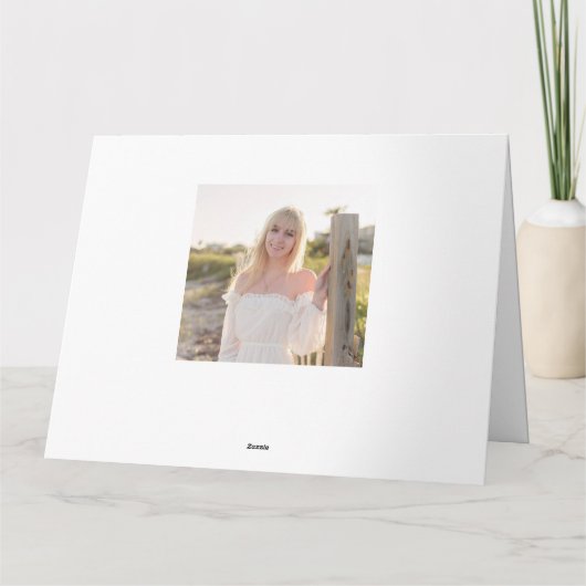 Afstuderen Eenvoudig bedankt minimalistische drie  Kaart (Achterkant)