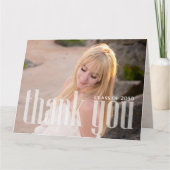 Afstuderen Eenvoudig bedankt minimalistische drie  Kaart (Voorkant)