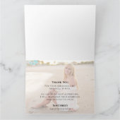 Afstuderen Eenvoudig bedankt minimalistische drie  Kaart (Binnen)