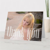 Afstuderen Eenvoudig bedankt minimalistische twee Kaart (Voorkant)