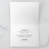 Afstuderen Eenvoudig bedankt minimalistische twee Kaart (Binnen)