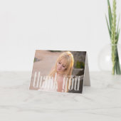 Afstuderen Eenvoudig Dank u Foto Kaart (Voorkant)