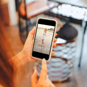 Afstuderen Eenvoudig Fotosjabloon Stijlvolle minim Kaart