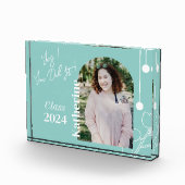 Afstuderen Eenvoudig gebladerte foto Aqua (Rechts)