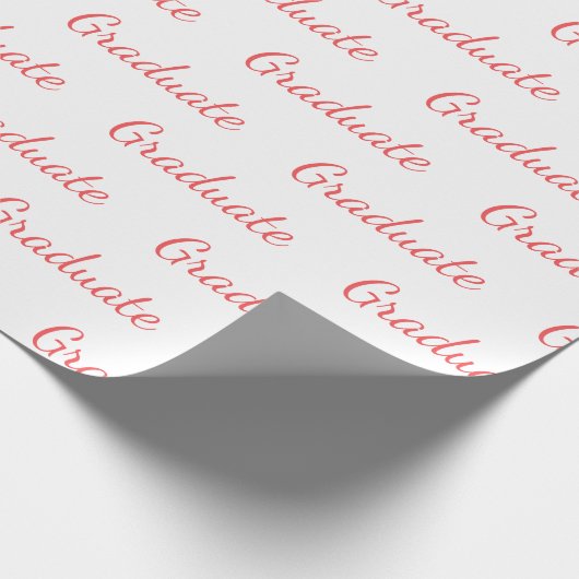 Afstuderen Eenvoudig modern, minimalistisch Afstud Cadeaupapier (Hoek)