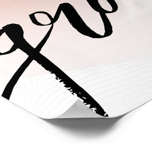 Afstuderen Eenvoudig Script Foto Graduation Party  Poster (Hoek)