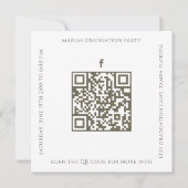 Afstuderen Eenvoudig Stijlvol Fotomodern Gouden Vi Kaart (Achterkant)