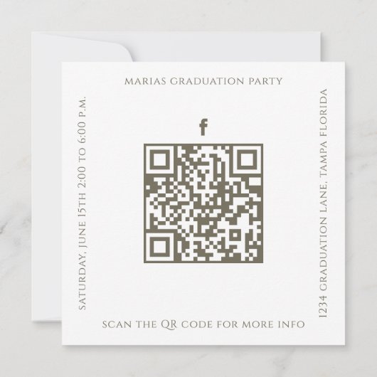 Afstuderen Eenvoudig Stijlvol Fotomodern Gouden Vi Kaart (Achterkant)