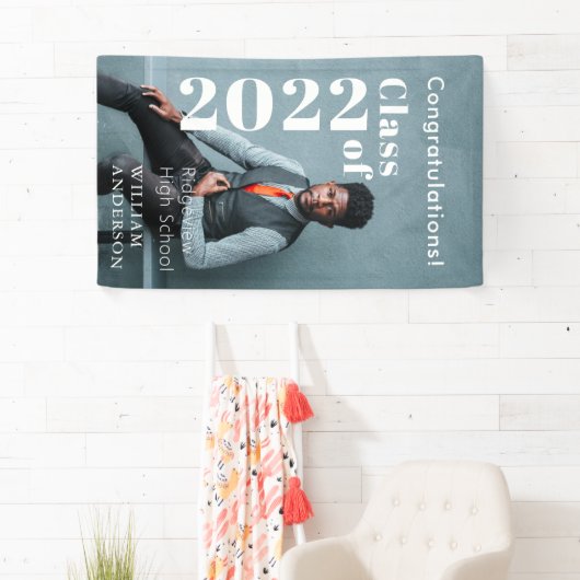 Afstuderen Eenvoudige foto's Spandoek (Insitu)