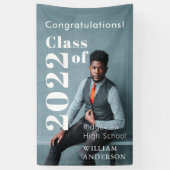 Afstuderen Eenvoudige foto's Spandoek (Verticaal)