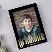 Afstuderen Eenvoudige Gouden Stijlvolle Typografie Kaart