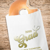 Afstuderen eenvoudige gouden typografie retro scri bedankzakje