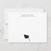 Afstuderen Eenvoudige klasse van het Pet van het A Notitiekaartje (Voorkant)