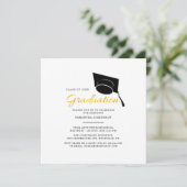 Afstuderen eenvoudige minimalistische 2025 Afstude Kaart (Staand voorkant)