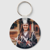 Afstuderen Eenvoudige Moderne Klassieke Foto van h Sleutelhanger (Voorkant)