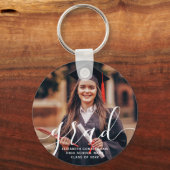 Afstuderen Eenvoudige Moderne Klassieke Foto van h Sleutelhanger (Voorkant)