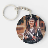 Afstuderen Eenvoudige Moderne Klassieke Foto van h Sleutelhanger (Voorkant)