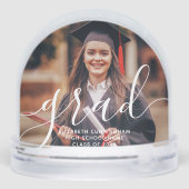 Afstuderen Eenvoudige Moderne Klassieke Foto van h Sneeuwbol (Achterkant)