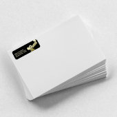 Afstuderen eenvoudige moderne retouradres typograf etiket