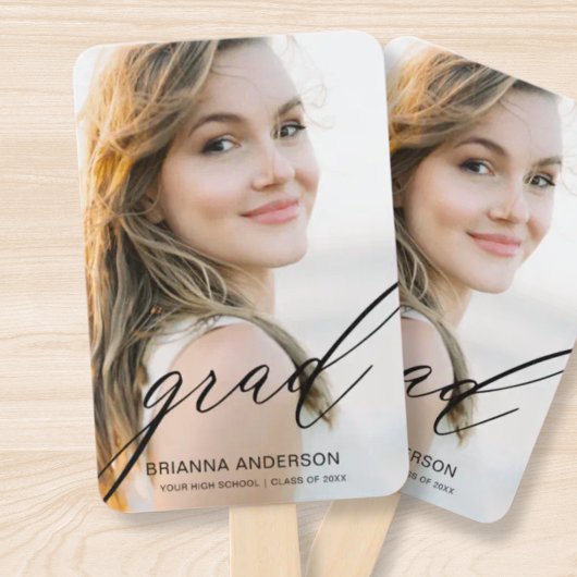 Afstuderen eenvoudige moderne script minimalistisc handwaaier