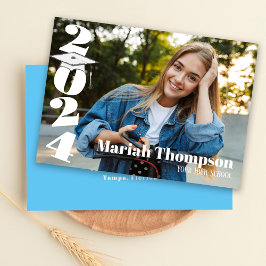 Afstuderen Eenvoudige Moderne Stijlvolle Klasse va Kaart