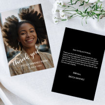 Afstuderen eenvoudige script dank u kaart