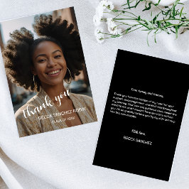 Afstuderen eenvoudige script dank u kaart