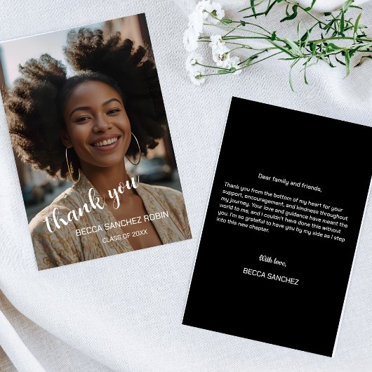 Afstuderen eenvoudige script dank u kaart