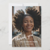 Afstuderen eenvoudige script dank u kaart (Voorkant)