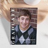 Afstuderen Eenvoudige Stijlvolle Carolina Blauwe F Kaart