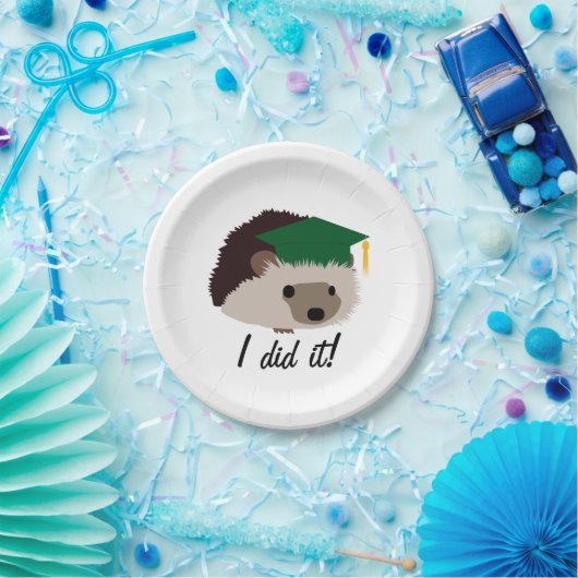 Afstuderen Egel Bord Groen (Feest)