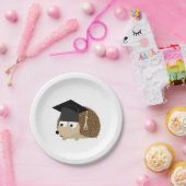 Afstuderen egel papieren bordje (Feest)