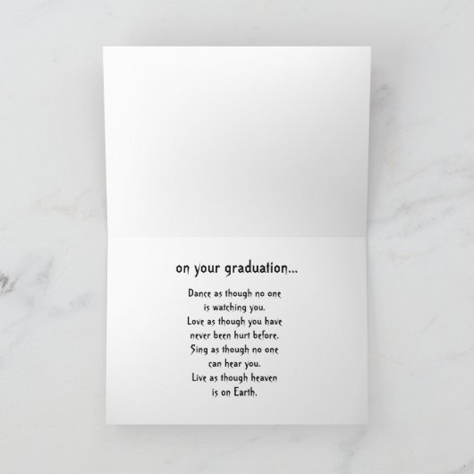 Afstuderen Eiffel Tower Shoe Kaart (Binnen)