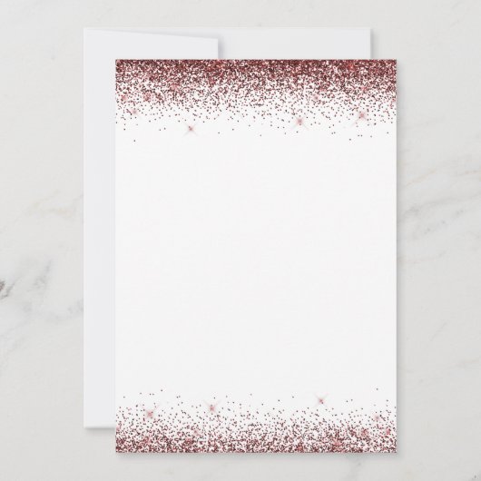 Afstuderen Elegant Marsala Red Joint Kaart (Achterkant)