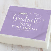 Afstuderen Elegant minimalistisch Mortarboard Paar Servet