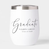 Afstuderen Elegant Script Afstuderen (Achterkant)