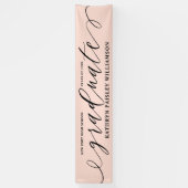 Afstuderen Elegant Script Afstuderen Celebration Spandoek (Verticaal)