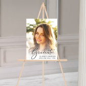 Afstuderen Elegant Script-foto Acryl Bord