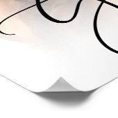 Afstuderen Elegant Script-foto Poster (Hoek)